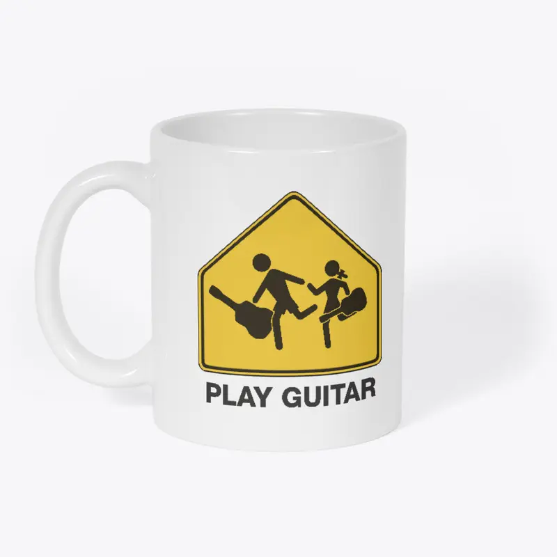 Kids Running Play Guitar • logo