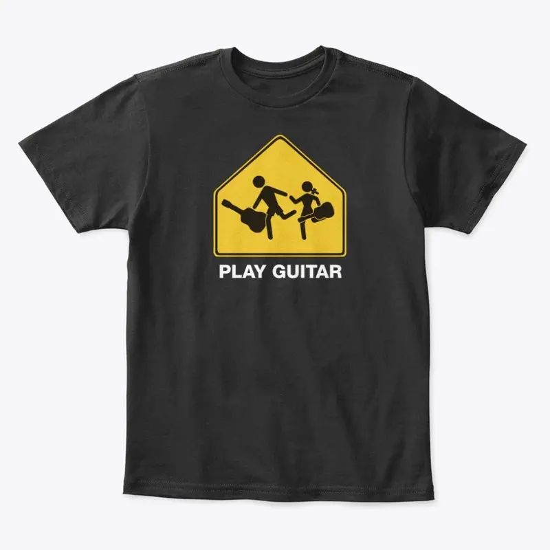 Kids Running Play Guitar - logo