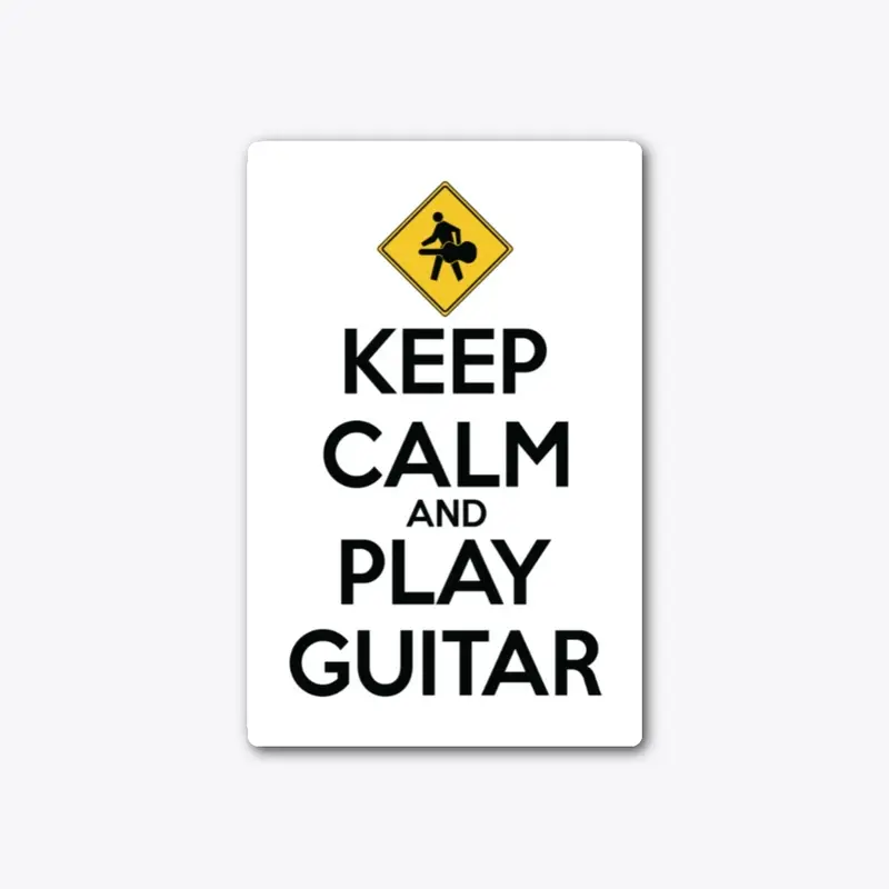 Keep Calm Play Guitar • logo