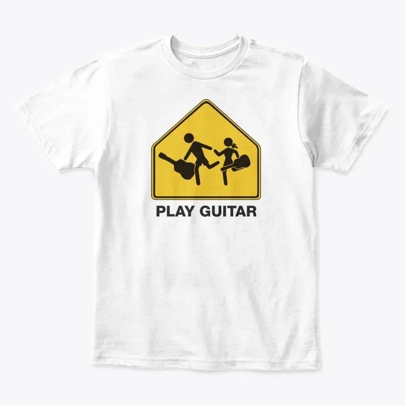 Kids Running Play Guitar • logo