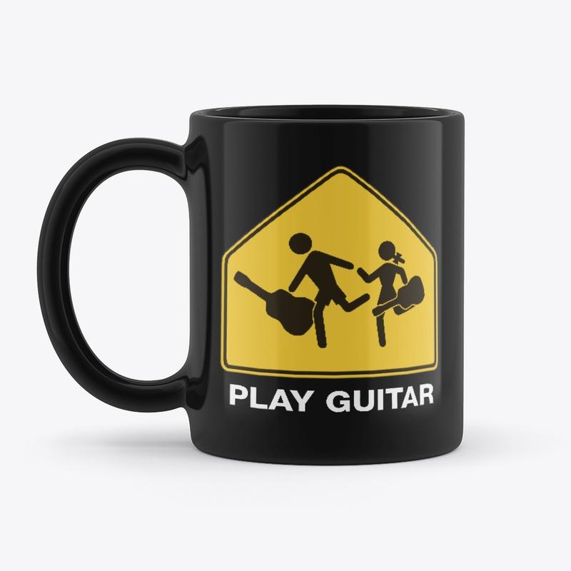 Kids Running Play Guitar - logo