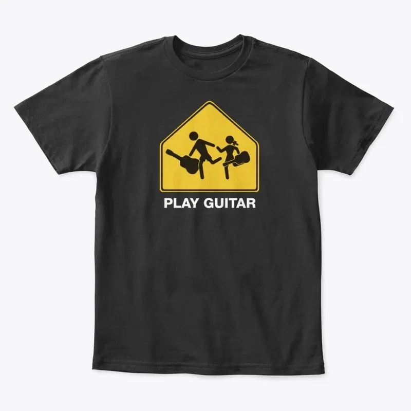 Kids Running Play Guitar - logo